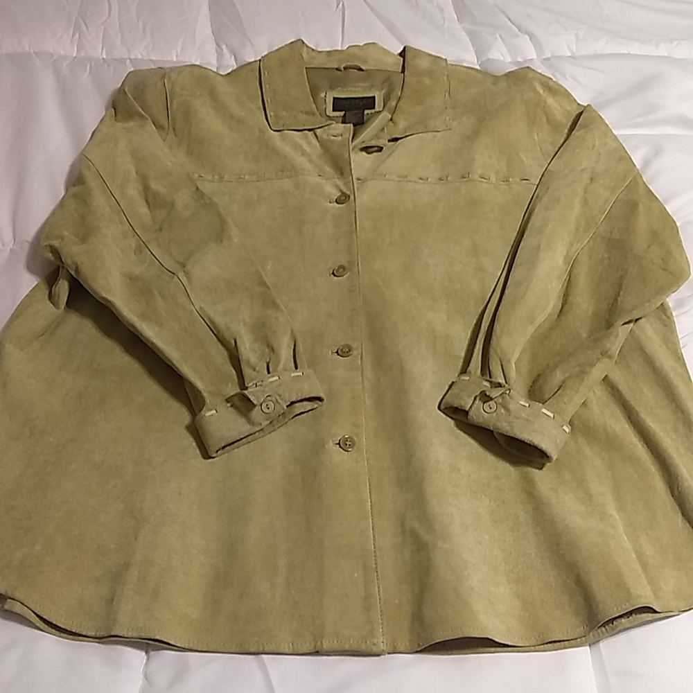 Hp 12/27leather Jacket, Euc - image 3